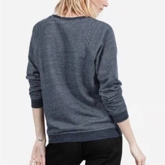 Everlane Tops - Everlane The Track Crew Sweatshirt | Heather Navy | Size S